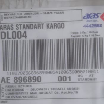 Aras Kargo Eksik Ürün Teslimi