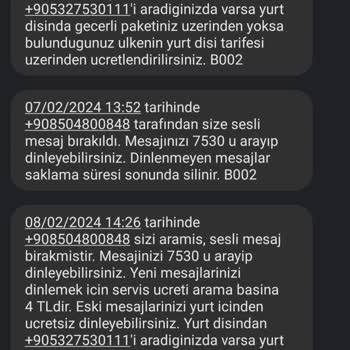 Turkcell Engellenen Numara Sesli Mesaj Bırakıyor