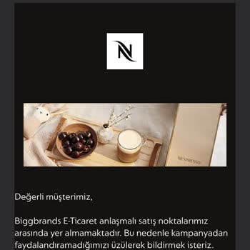 Nespresso Markasının Arkasında Durmuyor