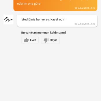 Trendyol Sizce Adlı Mağazasından Şikayetçiyim