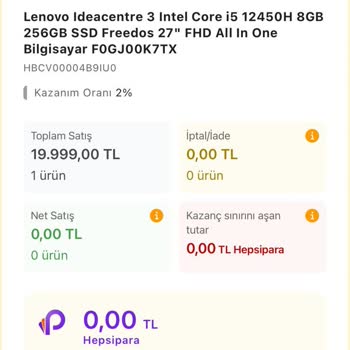 Hepsiburada Linkgelir Yüksek Tutarlı Ürünler İçin Geçerli Değil