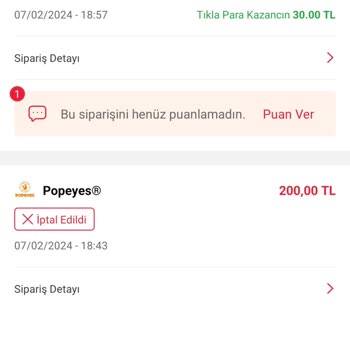 Tıkla Gelsin Anında İptal Edilen Sipariş Ve İade Sorunu