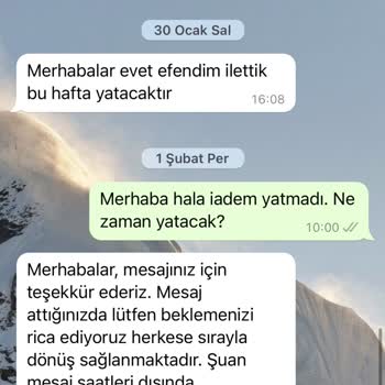 Paytr/hurisbutik İademi Yapmadı. İade Talep Ediyorum Acil