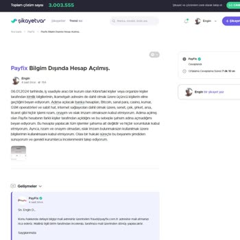 P***x.com.tr Finans Kuruluşunun Açığı Ve Yasal Olmayan Cep Numaraları