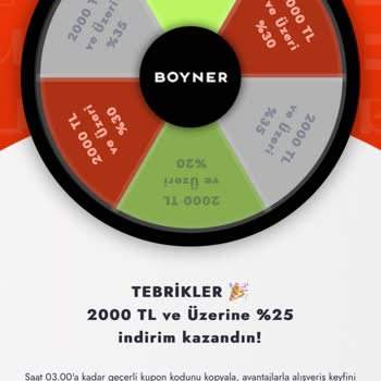 Hediye Çarkı Boyner Sıka