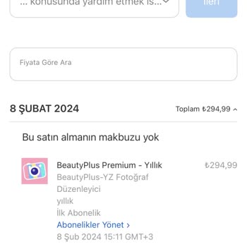 BeautyPlus Yanlışlıkla Satın Aldım Yardımcı Olur Musunuz
