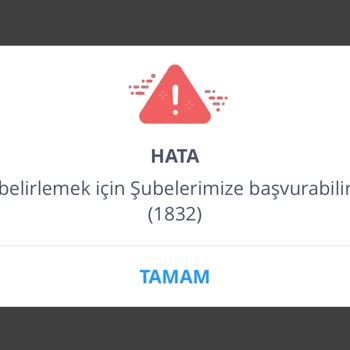 İş Bankası 1832 Hatası Şifre Alamıyorum