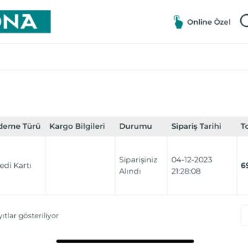 Bellona Online Sipariş Üretimsizliği