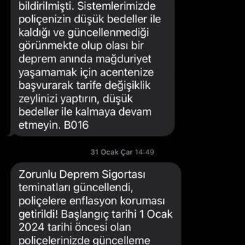 Anadolu Sigorta DASK Güncellemesini Yapamayan Sigorta Acentesi