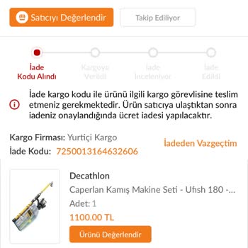 Decathlon Sipariş Eksik Geldi