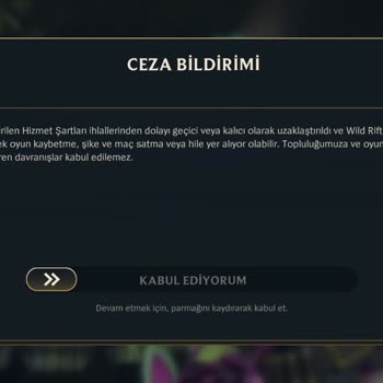 Riot Games Hesabım Ban Yedi