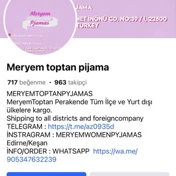 Meryem Wholesale Pyjamas Parayı Alıp Engelledi