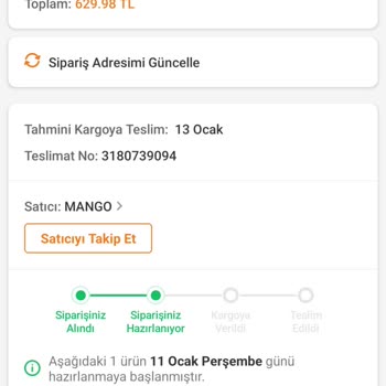 Trendyol Mango Şikayet Sipariş Gecikmesi İptal Sorunu