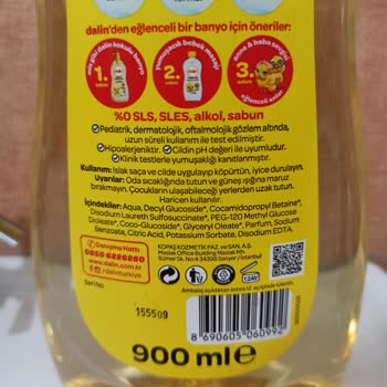 Dalin Bebek Şampuanı Göz Yakma Sorunu