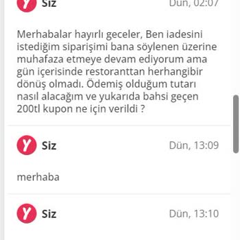 Yemeksepeti İskenderun'da Restoran Ve Online Sipariş Platformu Arasında Yaşanan İade Sorunu