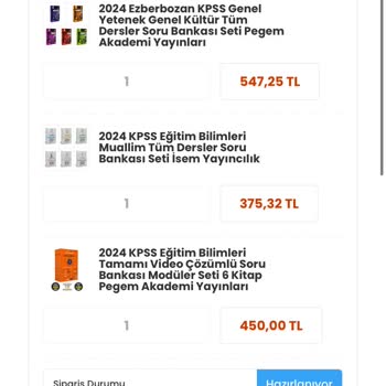 YKM Kitap Siparişim Elime Ulaşmadı