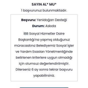 İBB - İstanbul Büyükşehir Belediyesi Hamilelik Sürecinde Destek Beklerken Hayal Kırıklığı