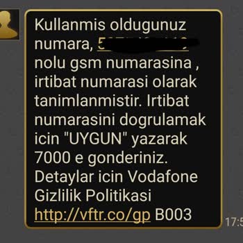 Vodafone İrtibat Numarası Saçmalığı