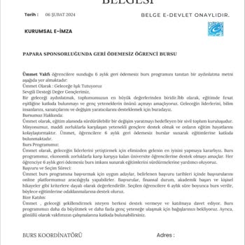 Finans Kuruluşları Adıyla Dolandırıcılık Burs Başvurusu Güvenilirliği