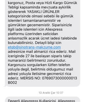 Aliexpress Akıllı Saat Sim Gümrük Sorunu