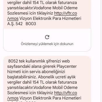Vodafone S. N Vizyon A. Ş Yetkilisine