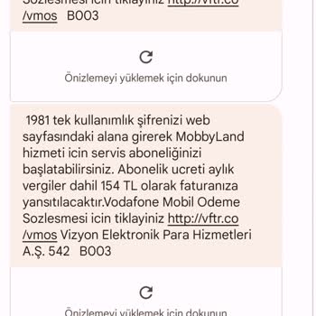 Vodafone S. N Vizyon A. Ş Yetkilisine