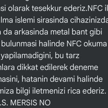 TEB Mobil NFC Sorunu CepteTeb