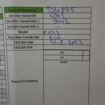 Reeder Tadilata Giden Saat Yapılmadan Gelmiş