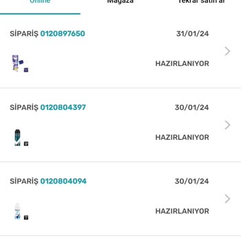 Watsons Ürünlerim Kargoya Verilmiyor