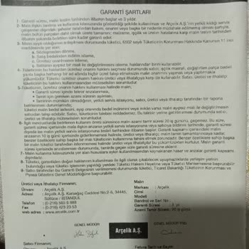 Arçelik Bulaşık Makinesi Arızası