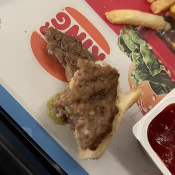 Burger King Köftelerinin Kabarcıklı Görüntüsü