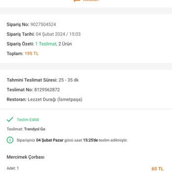 Trendyol Yemek Teslim Edilmeyen Yemeğin Para İadesini Yapmıyor!