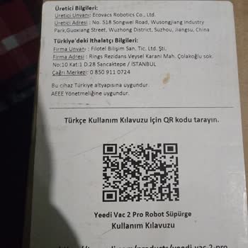 Yeedi Vac 2 Pro Kurulum Sorunu