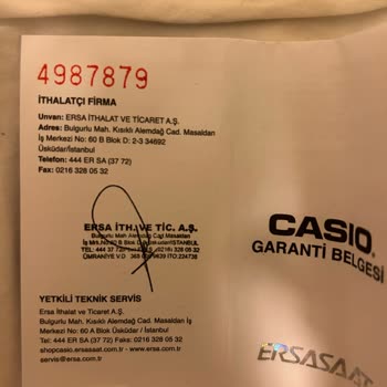 Casio Saatim Su Aldı, Yardım Bekliyorum!