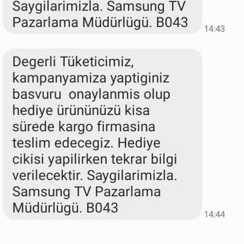 Samsung Hediyeli Televizyon Kampanyası Mağduriyeti
