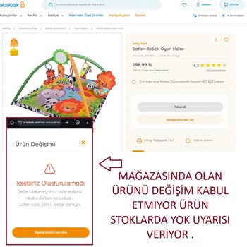 Ebebek'te Kırık Ürünü İndirimli Diye Satıp, Değişim Kabul Etmiyorlar