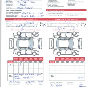 Central Rent A Car Kiralanmış Araçta Önceden Hasarlı Marşpiyer Ve Haksız Ücret Talebi