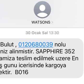 Watsons Kapalı Mağazaya Kargo Sorunu