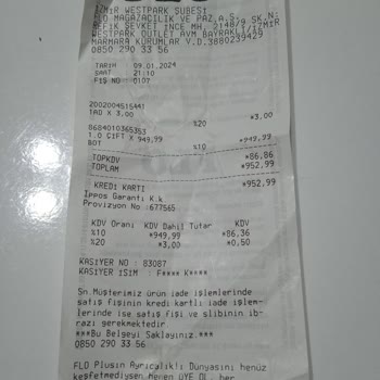 FLO Ayakkabı Bot İadesi İçin