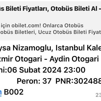 İstanbul Kalesi Araç Arızalı Deyip Biletimi İptal Etti İademi Yapmıyor