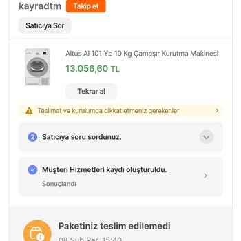 Hepsiburada Satıcı Sipariş İptali