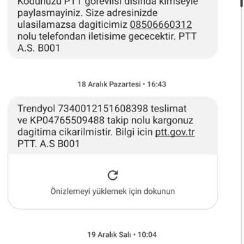 PTT Kargo Şirketi Kargomu Getirmedi