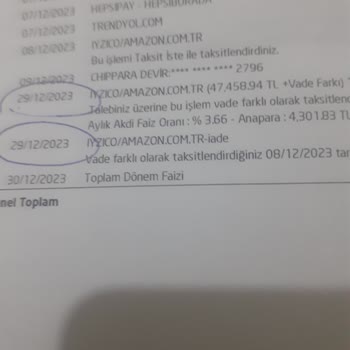 Akbank Kredi Kartımdan Çekilen Paranın İade Edilmemesi Hakkında