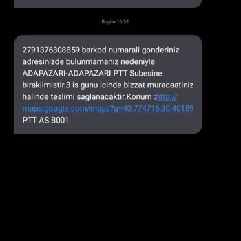PTT Kargo Adapazarı/PTT 3. Kat Diye Ev Bulunamadı Bahanesi