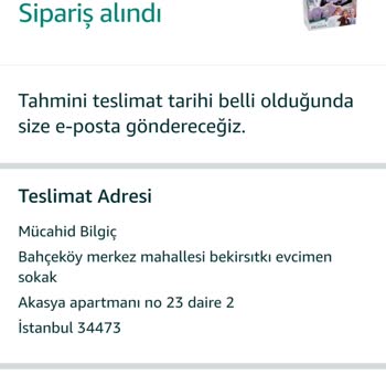 Amazondan Ve Müşteri Temsilcisinden Şikayetçiyim