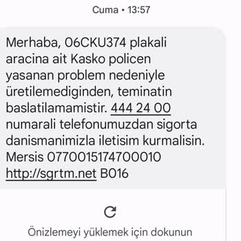 Sigortam Net Poliçe Kesilememesi Ve Sürekli Aramaları