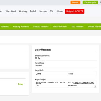 Natro Hosting SSL Yenileme İşlemi Bir Turlu Yapamıyor Panel.