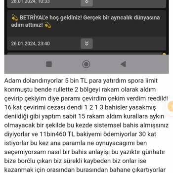 Betriyal Kandırılma Sorun Çıkartma