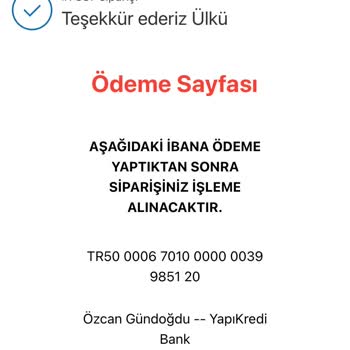 Yapı Kredi Bankası Abbra Butik Ödeme Alıp Ürün Göndermiyor