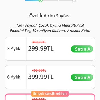Mentalup Eğitim Sitesi Ücret Fazlalığı
